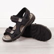 Patogūs Velcro sandalai Rieker M R447 juodi