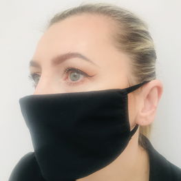 BE kaukė (medvilnė + elastanas) su filtro kišenėle - 10 vienetų