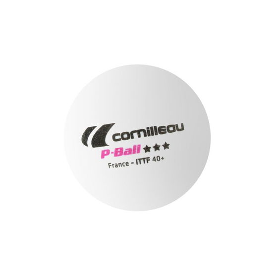 Cornilleau P-BALL ITTF stalo teniso kamuoliukai balti 3 vnt.