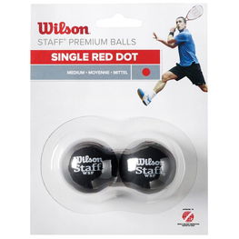 Wilson Staff Squash Red Dot Ball WRT617700 skvošo kamuoliukai