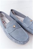 Moteriški zomšiniai batai S.Barski mėlyni