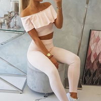 Frill set pudros rinkinys rožinės spalvos
