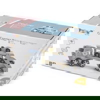 Medinė priekaba su žaisliniais automobiliais