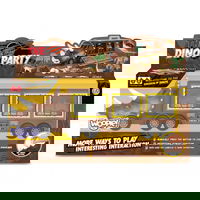 Dinozaurų sunkvežimis su paleidimo įrenginiu ir automobiliais 15 el.