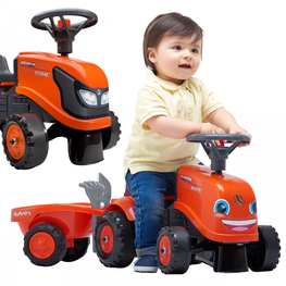 Traktorius Kubota Orange su priekaba + priedai 1 metų ir vyresni