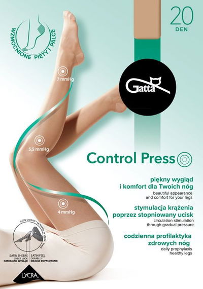 Pėdkelnės COMPRESSIVE CONTROL PRESS 20 DEN