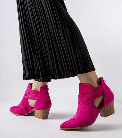 Rožiniai Quraishi stiletto batai