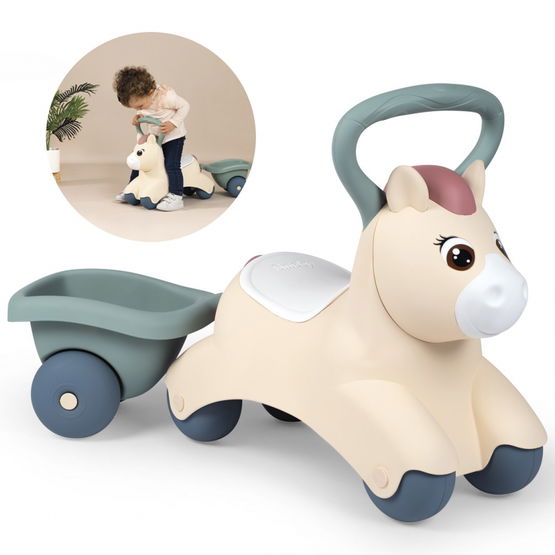 Little First Pony Ride-On Pony su priekaba