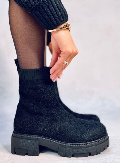 ROANNA BLACK batai su kojinėmis