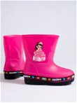 Princesės rožiniai vaikiški guminiai batai