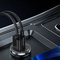 automobilinis įkroviklis C tipo USB / USB 45 W 5 A