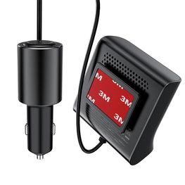 Acefast automobilinis įkroviklis 90W C tipo USB / 3x USB / cigarečių uždegiklio lizdas, PPS, PD3.0, QC3.0, AFC, FCP įkrovimo stotelė juoda (B8 black)