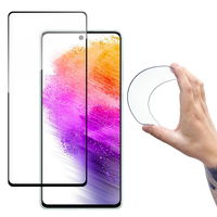 Full Cover Flexi Nano stiklo plėvelė, grūdintas stiklas su rėmeliu Samsung Galaxy A73 , skaidrus