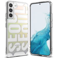 Ringke Fusion Design šarvuotas dėklas su geliniu rėmeliu Samsung Galaxy S22+ (S22 Plus) , skaidrus (Seulas) (F593R89)