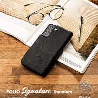 Ringke Folio Signature odinis atverčiamas dėklas Samsung Galaxy S22+ (S22 Plus), juodos spalvos (FSS118R262)
