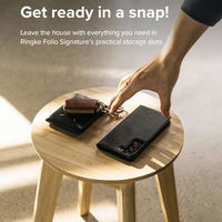 Ringke Folio Signature odinis atverčiamas dėklas Samsung Galaxy S22+ (S22 Plus), juodos spalvos (FSS118R262)