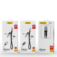 L10P C tipo USB - Lightning PD20W kabelis 0,23 m juodas (L10P)