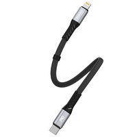 L10P C tipo USB - Lightning PD20W kabelis 0,23 m juodas (L10P)