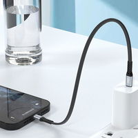 L10P C tipo USB - Lightning PD20W kabelis 0,23 m juodas (L10P)