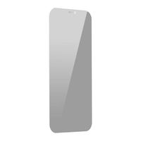 Baseus grūdintas stiklas iPhone 11 Pro Max / iPhone XS Max privatumo apsauga nuo šnipinėjimo (privatumas) su garsiakalbio dangteliu + pozicionieriumi (SGBL061702) (pritaikytas prie dėklo)