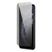 Baseus grūdintas stiklas iPhone 11 Pro Max / iPhone XS Max privatumo apsauga nuo šnipinėjimo (privatumas) su garsiakalbio dangteliu + pozicionieriumi (SGBL061702) (pritaikytas prie dėklo)