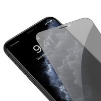 Baseus grūdintas stiklas iPhone 11 Pro Max / iPhone XS Max privatumo apsauga nuo šnipinėjimo (privatumas) su garsiakalbio dangteliu + pozicionieriumi (SGBL061702) (pritaikytas prie dėklo)