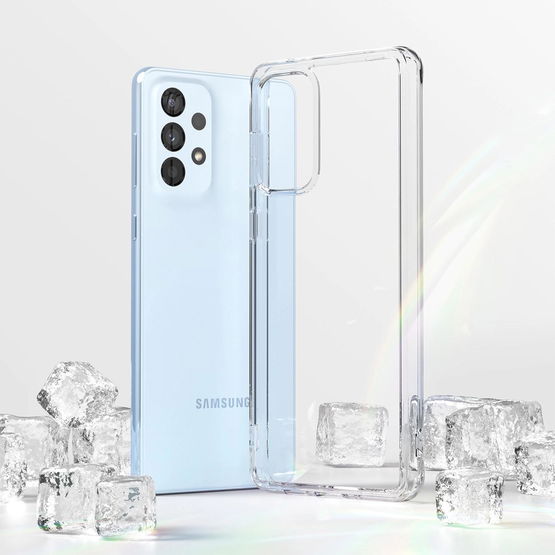 Ringke Fusion dėklas su geliniu rėmeliu Samsung Galaxy A73 skaidrus