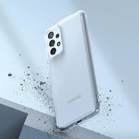 Ringke Fusion Matte korpuso dangtelis su geliniu rėmeliu Samsung Galaxy A73 permatomas