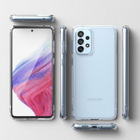 Ringke Fusion Matte korpuso dangtelis su geliniu rėmeliu Samsung Galaxy A73 permatomas