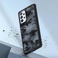 Ringke Fusion Matte dėklas su geliniu rėmeliu Samsung Galaxy A73 , juodas