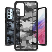 Ringke Fusion Matte dėklas su geliniu rėmeliu Samsung Galaxy A73 , juodas