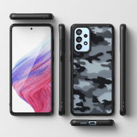 Ringke Fusion Matte dėklas su geliniu rėmeliu Samsung Galaxy A73 , juodas