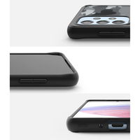 Ringke Fusion Matte dėklas su geliniu rėmeliu Samsung Galaxy A73 , juodas