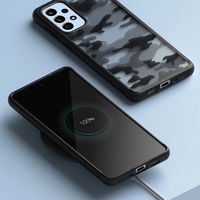 Ringke Fusion Matte dėklas su geliniu rėmeliu Samsung Galaxy A73 , juodas