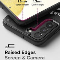 Ringke Onyx Design tvirtas dėklas Samsung Galaxy S22+ (S22 Plus), juodas (X) ()