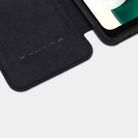 Nillkin Qin odinis dėklas Samsung Galaxy A13 5G rudos spalvos