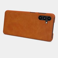 Nillkin Qin odinis dėklas Samsung Galaxy A13 5G rudos spalvos