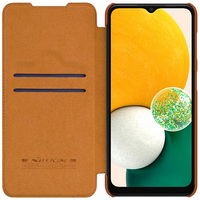 Nillkin Qin odinis dėklas Samsung Galaxy A13 5G rudos spalvos