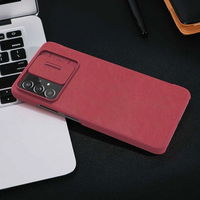 Nillkin Qin odinis dėklas Samsung Galaxy A73 raudonas