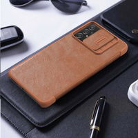 Nillkin Qin odinis dėklas Samsung Galaxy A73 raudonas