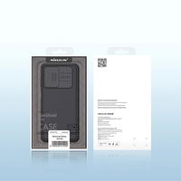 Nillkin CamShield Pro Case šarvuotas dėklas fotoaparato dangtelis Samsung Galaxy A73 mėlynas