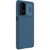 Nillkin CamShield Pro Case šarvuotas dėklas fotoaparato dangtelis Samsung Galaxy A73 mėlynas