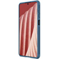 Nillkin CamShield Pro Case šarvuotas dėklas fotoaparato dangtelis Samsung Galaxy A73 mėlynas