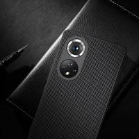 Nillkin Textured Case patvarus sustiprintas dėklas su gelio rėmeliu ir nailonine nugarėle Honor 50 Pro juodas
