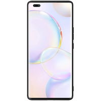 Nillkin Textured Case patvarus sustiprintas dėklas su gelio rėmeliu ir nailonine nugarėle Honor 50 Pro juodas