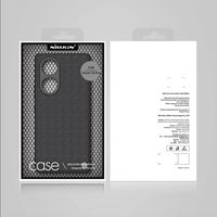 Nillkin Textured Case patvarus sustiprintas dėklas su gelio rėmeliu ir nailonine nugarėle Honor 50 Pro juodas