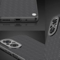 Nillkin Textured Case patvarus sustiprintas dėklas su gelio rėmeliu ir nailonine nugarėle Honor 50 SE juodas