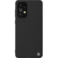 Nillkin Textured Case patvarus sustiprintas dėklas su gelio rėmeliu ir nailonine nugarėle Samsung Galaxy A73 , juodas