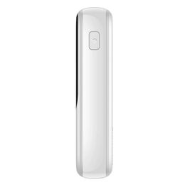 Baseus Qpow maitinimo blokas 10000 mAh su integruotu C tipo USB laidu 22,5 W greitasis įkrovimas SCP AFC FCP baltas (PPQD020102)