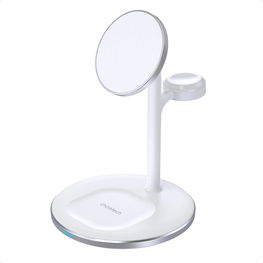 Choetech indukcinis įkroviklis (suderinamas su MagSafe ), skirtas iPhone , Apple Watch , AirPods , baltas (T585-F)